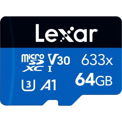  '  ' Lexar 64GB microSDXC class 10 UHS-I (LMS0633064G-BNNNG) -  1