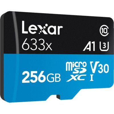  '  ' Lexar 256GB microSDXC class 10 UHS-I 633x (LSDMI256BB633A) -  2