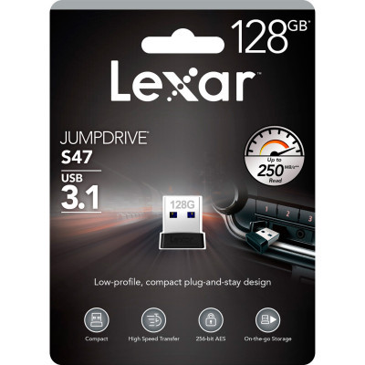 USB   Lexar 128GB S47 USB 2.0 (LJDS47-128ABBK) -  4