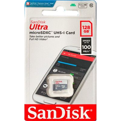  '  ' SanDisk 128GB microSDXC class 10 UHS-I Ultra (SDSQUNR-128G-GN3MN) -  2