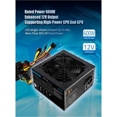   PcCooler 600W (HW600-NP) -  8