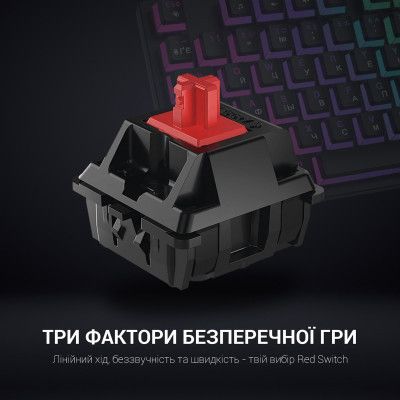  GamePro MK80R Red Switch RGB USB Black (MK80R) -  4