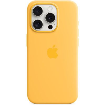     Apple iPhone 15 Pro Silicone Case with MagSafe - Sunshine,Model A3125 (MWNK3ZM/A) -  1