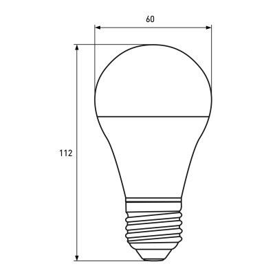  Eurolamp 60 12W E27 4000K 12V (LED-A60-12274(12)) -  3