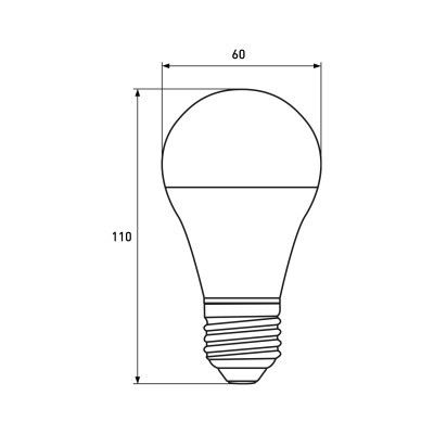  Eurolamp LED ECO A60 10W E27 4000K 12-48V (LED-A60-10274(12-48V)) -  3