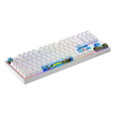  Hator Rockfall 2 Mecha TKL Authentic Edition Aurum Milky Way Silent USB Fighting Cats (HTK-532) -  2