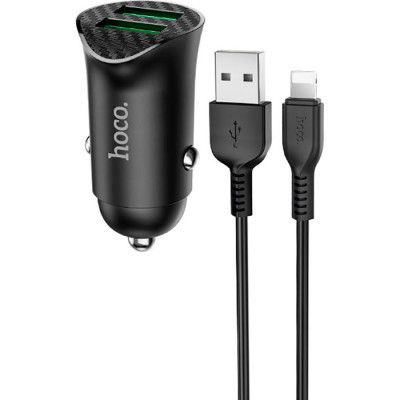   HOCO Z39 2xUSB Black (6931474735041) -  1