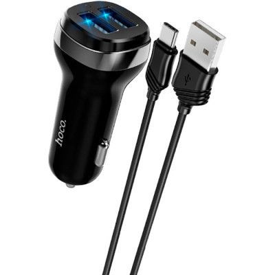   HOCO Z40 charger set (Type-C) 2xUSB Black (6931474739711) -  2