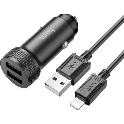   HOCO Z49 Level USB-A + USB-A Black (6931474795625) -  1