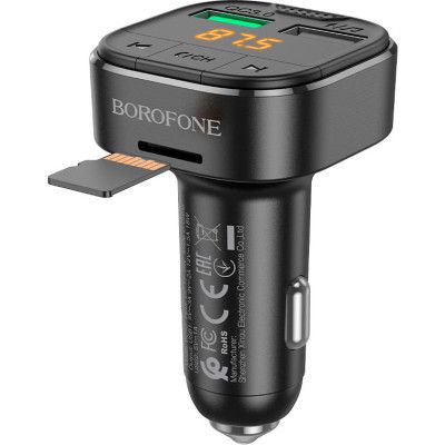 FM  BOROFONE BC43 Flash 2 x USB Black (BC43B) -  5