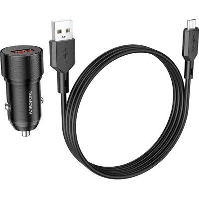   BOROFONE BZ19A charger set (Micro) USB-A Black (BZ19AMB) -  1