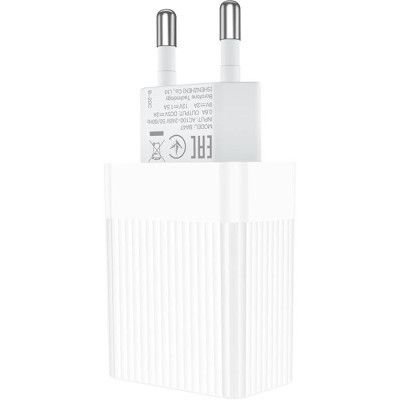   BOROFONE BA47A Mighty speed single port QC3.0 3A + Type-C cable White (BA47AW) -  7