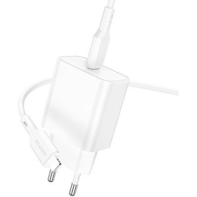   BOROFONE BA71A charger set (C to iP) White (BA71ACLW) -  2