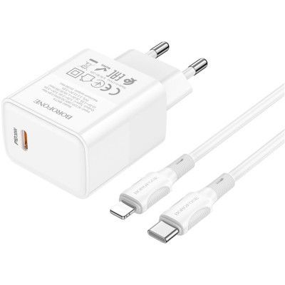   BOROFONE BA77A charger set (C to iP) White (6941991101281) -  1