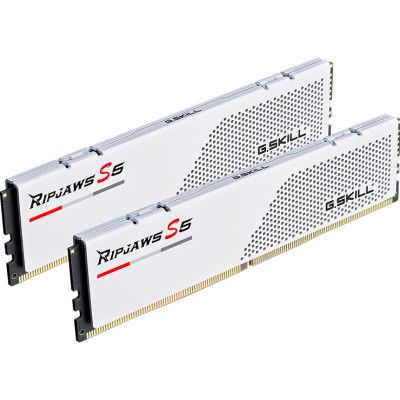  '  ' DDR5 32GB (2x16GB) 5600 MHz Ripjaws S5 White G.Skill (F5-5600J4040C16GX2-RS5W) -  2