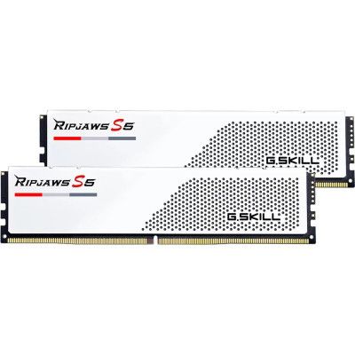  '  ' DDR5 32GB (2x16GB) 5600 MHz Ripjaws S5 White G.Skill (F5-5600J4040C16GX2-RS5W) -  3