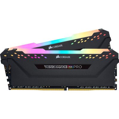     DDR4 32GB (2x16GB) 3200 MHz Vengeance RGB Pro Black Corsair (CMW32GX4M2E3200C16) -  4