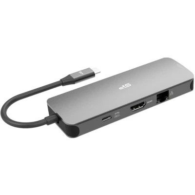  Silicon Power USB-C 8-in-1 SR30 Silver Aluminum (SPU3C08DOCSR300G) -  2