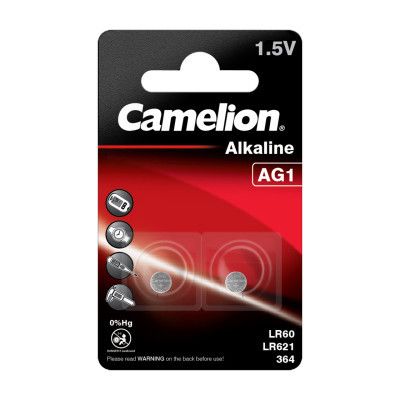  AG1 / LR60 Alkaline * 2 Camelion (AG1-BP2) -  1