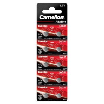  AG11 / LR58 / LR721 / 362 Alkaline * 10 Camelion (AG11-BP10) -  1