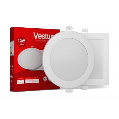  Vestum LED 12W 6000K 220V (1-VS-5109) -  1