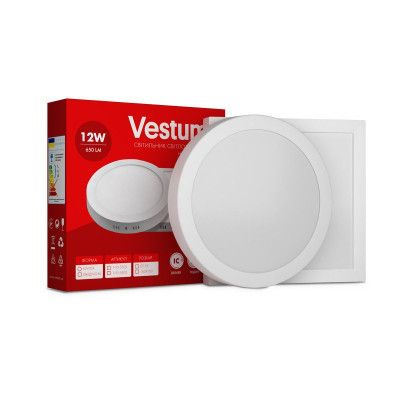  Vestum LED 12W 6000K 220V (1-VS-5406) -  1