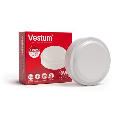  Vestum LED 8W 4500K 220V (1-VS-7101) -  1