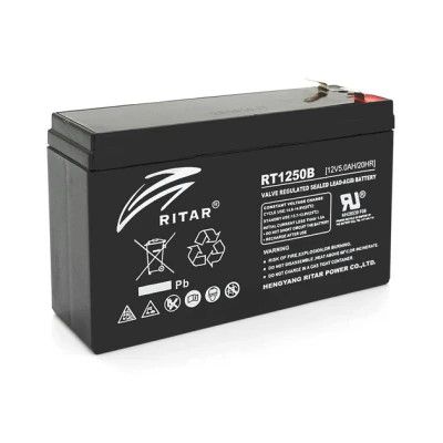       Ritar AGM RT1250, 12V-5Ah (RT1250BL) -  1