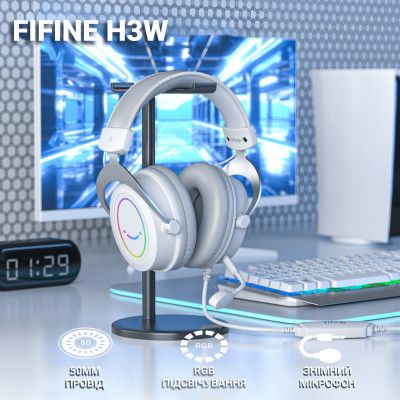  Fifine H3 RGB White (H3W) -  6