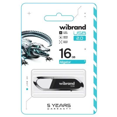 USB Flash Drive 16Gb Wibrand Aligator Black (WI2.0/AL16U7B) -  2