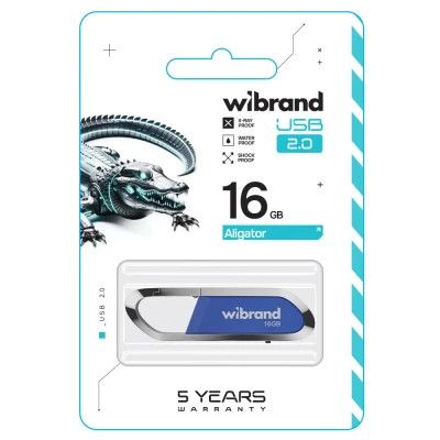 USB Flash Drive 16Gb Wibrand Aligator Blue (WI2.0/AL16U7U) -  2