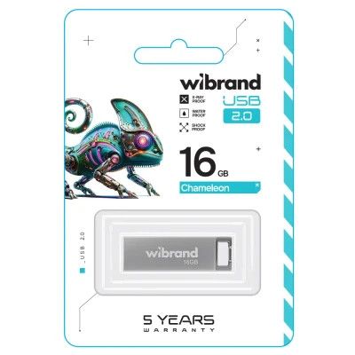 USB Flash Drive 16Gb Wibrand Chameleon Silver (WI2.0/CH16U6S) -  2