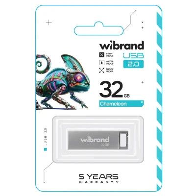 USB Flash Drive 32Gb Wibrand Chameleon, Silver (WI2.0/CH32U6S) -  2