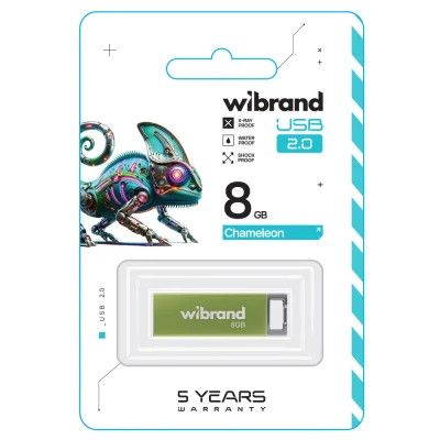 USB Flash Drive 8Gb Wibrand Chameleon Light Green (WI2.0/CH8U6LG) -  2