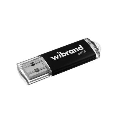 USB Flash Drive 64Gb Wibrand Cougar Black (WI2.0/CU64P1B) -  1