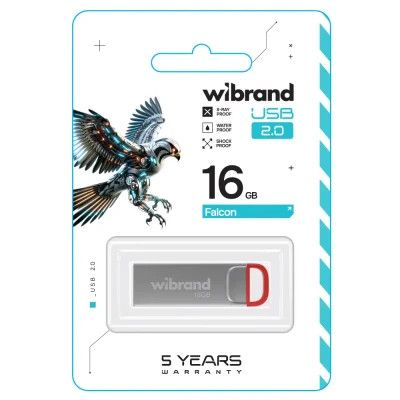 USB Flash Drive 16Gb Wibrand Falcon Red (WI2.0/FA16U7R) -  2