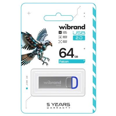 USB Flash Drive 64Gb Wibrand Falcon Blue (WI2.0/FA64U7U) -  2