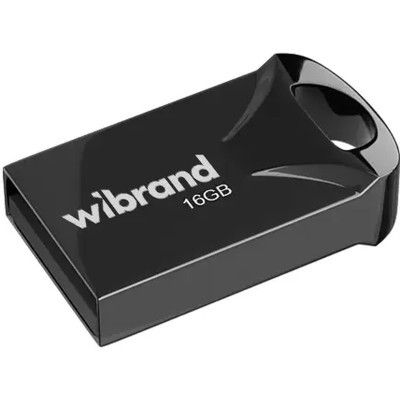 USB Flash Drive 16Gb Wibrand Hawk Black (WI2.0/HA16M1B) -  1