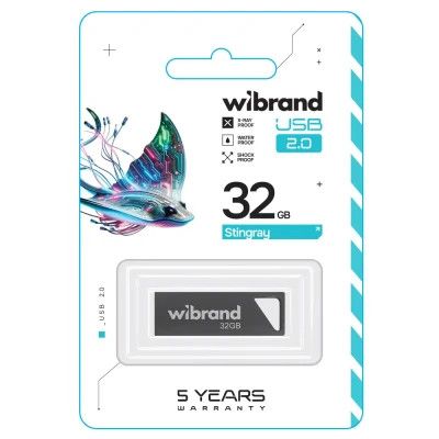 USB Flash Drive 32Gb Wibrand Stingray, Grey (WI2.0/ST32U5G) -  2