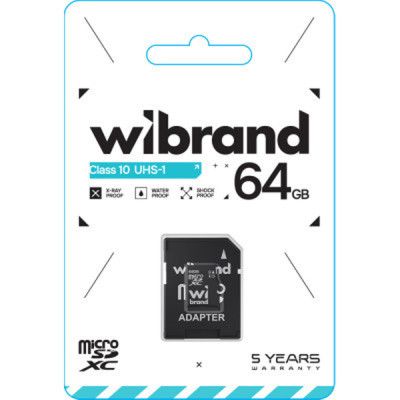  '  ' microSDXC, 64Gb, Class10 UHS-1, Wibrand, SD  (WICDXU1/64GB-A) -  2