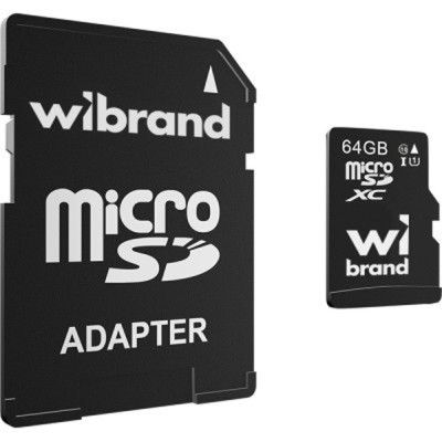  '  ' microSDXC, 64Gb, Class10 UHS-1, Wibrand, SD  (WICDXU1/64GB-A) -  1