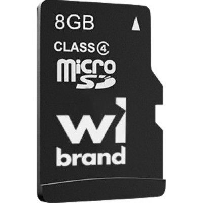   microSDHC, 8Gb, Class 4, Wibrand,   (WICDC4/8GB) -  1