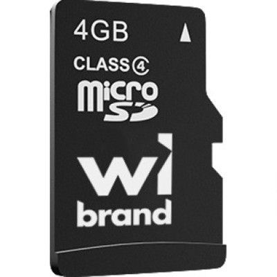  '  ' microSDHC, 4Gb, Class4, Wibrand,   (WICDC4/4GB) -  1