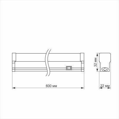  Videx 5 TITANUM 10W 0.6 5000K (TL-T5-10065) -  4