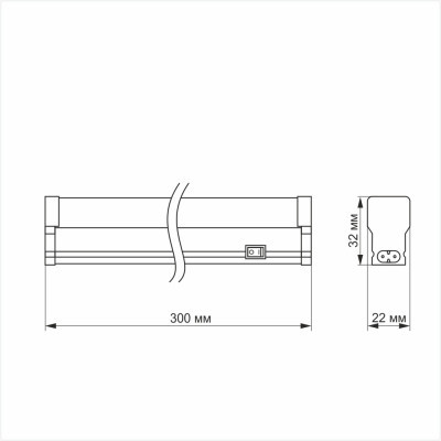  Videx 5 TITANUM 5W 0.3 5000K (TL-T5-05035) -  4