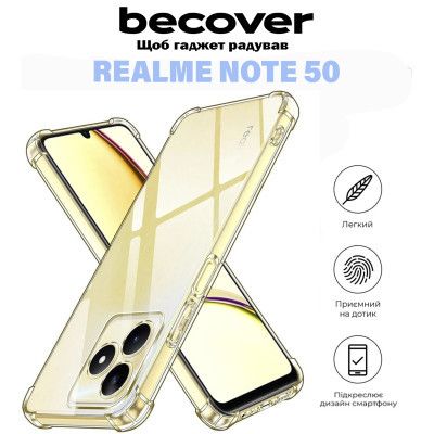     BeCover Anti-Shock Realme Note 50 Clear (711173) -  6