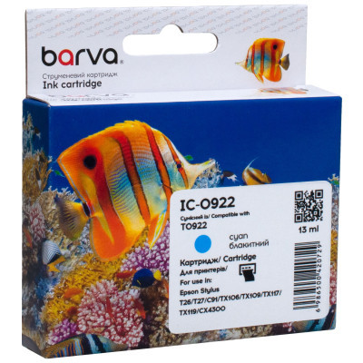  Barva Epson T0922/T1082 (C13T10824A10) 500, cyan (IC-0922) -  1