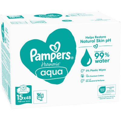    Pampers Harmonie Aqua 15  x 48  (8006540510247) -  3