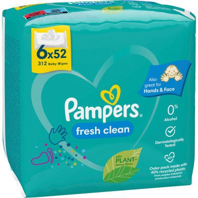    Pampers Fresh Clean 6   52  (8001841078175) -  1