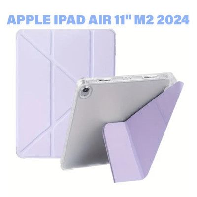    BeCover Ultra Slim Origami Transparent Apple iPad Air 11" M2 2024 Purple (711392) -  1